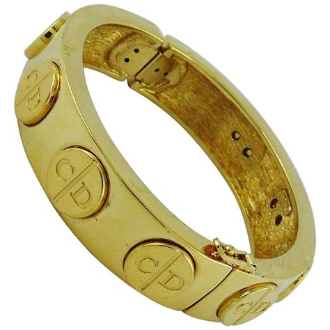 vintage dior gold bracelet|christian dior gold bracelet.